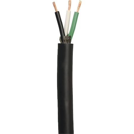 Southwire SJEOOW, Multi-Conductor Cable, Copper, 10 AWG, 3, Black, Stranded, 250 ft Indoor/Outdoor 55044801